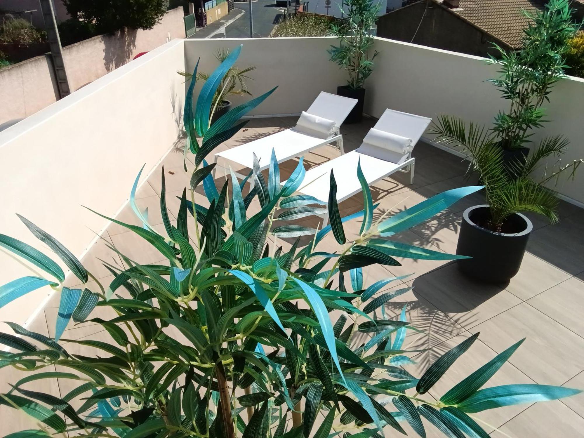 36 2 L'Air Marin Maison Duplex Grande Terrasse นาร์บอนน์ ภายนอก รูปภาพ